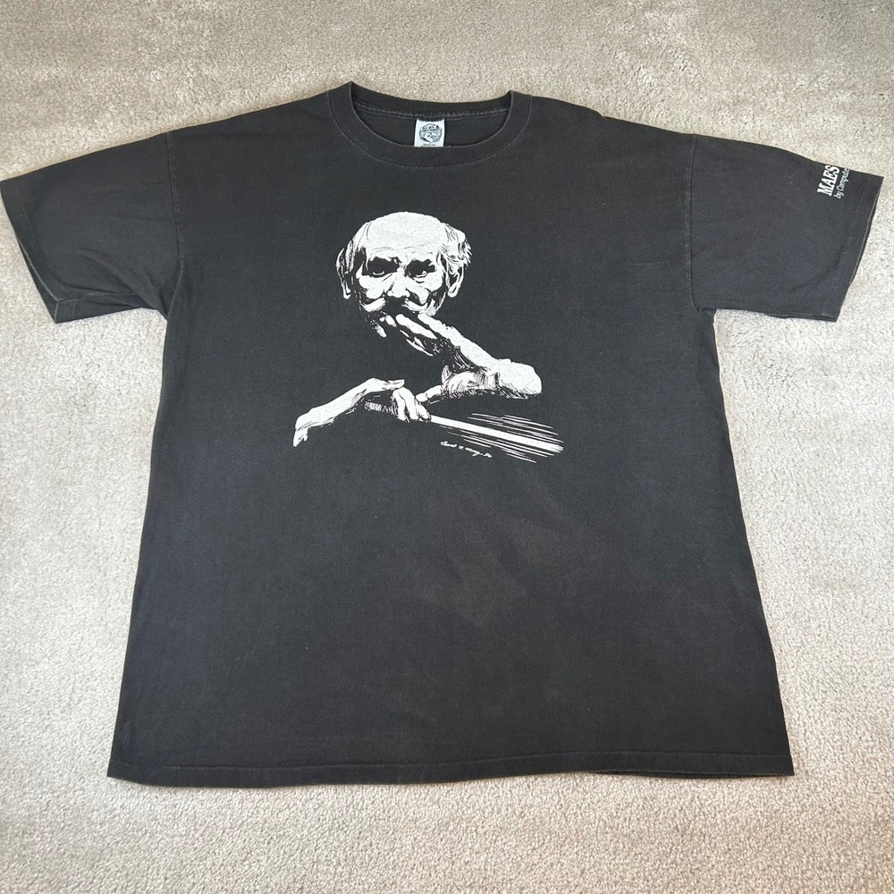 Vintage 1996 Maestro Computer Concepts T-Shirt Men's XL Black Grant N Mong USA